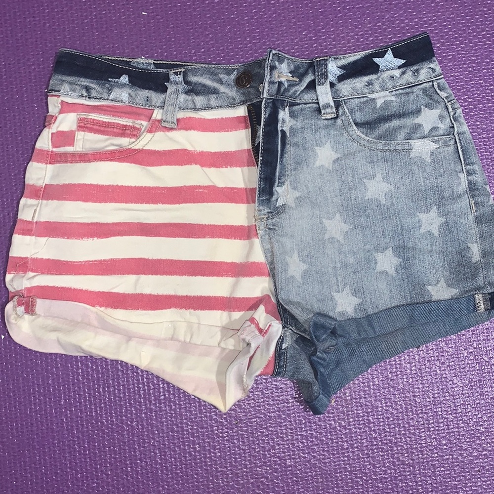 denim shorts